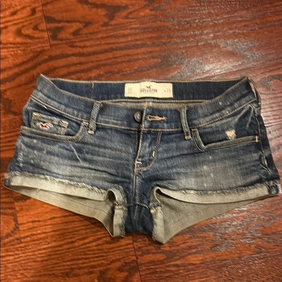 Hollister Pants - Hollister Women's Blue Denim Shorts